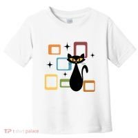 Mid Century Black Cat Toddler T-Shirt thumb 0