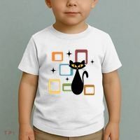Mid Century Black Cat Toddler T-Shirt thumb 2