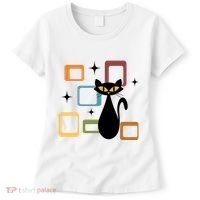 Mid Century Black Cat Women's T-Shirt thumb 0