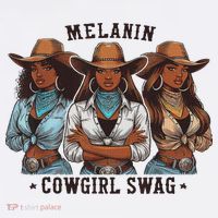 Melanin Cowgirls Black History African Melanin Cowgirl Swag T-Shirt thumb 7