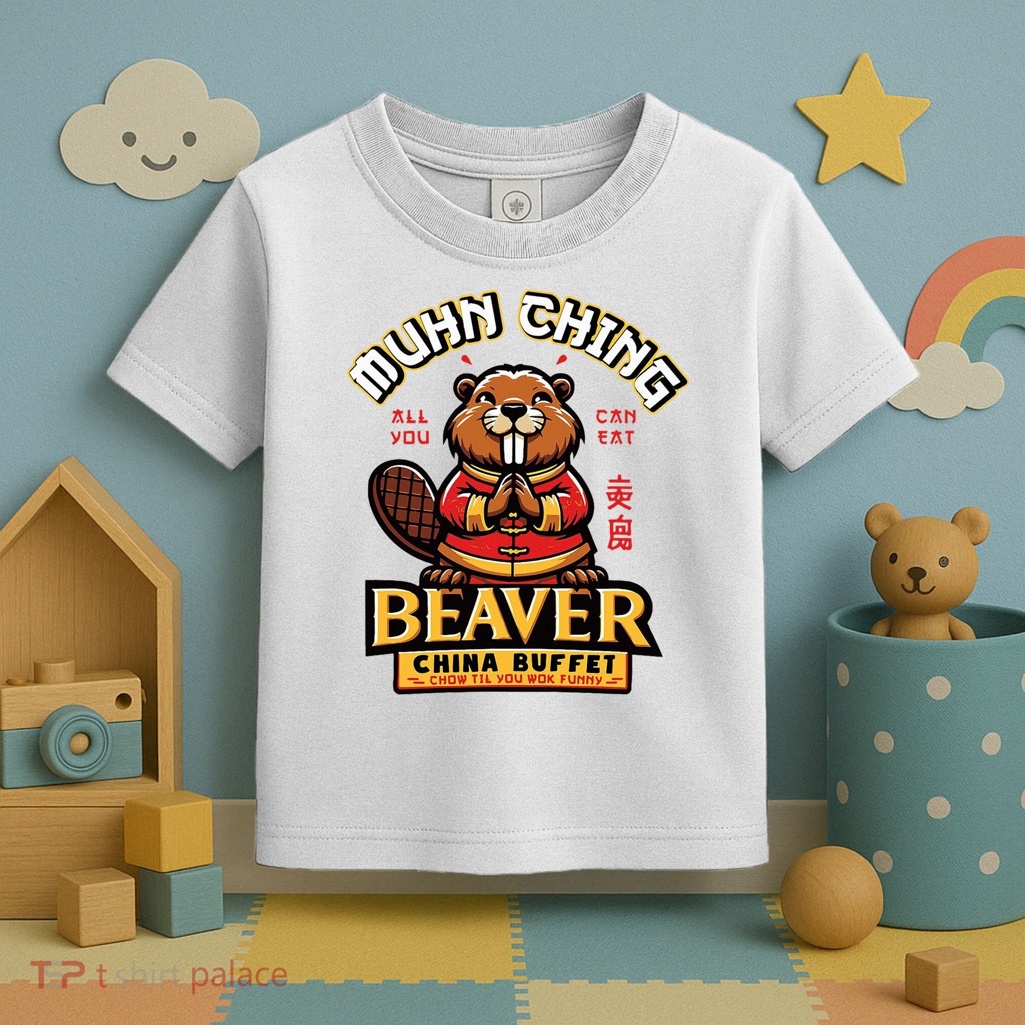 Muhn Ching Beaver Dirty Raunchy Toddler T-Shirt
