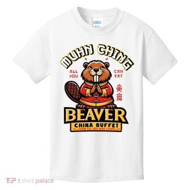 Muhn Ching Beaver Dirty Raunchy Kids T-Shirt