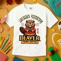 Muhn Ching Beaver Dirty Raunchy Kids T-Shirt thumb 3