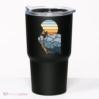 Mountain Climber Boulder Sports Hobby Retro Rock Climbing Tumbler thumb 0