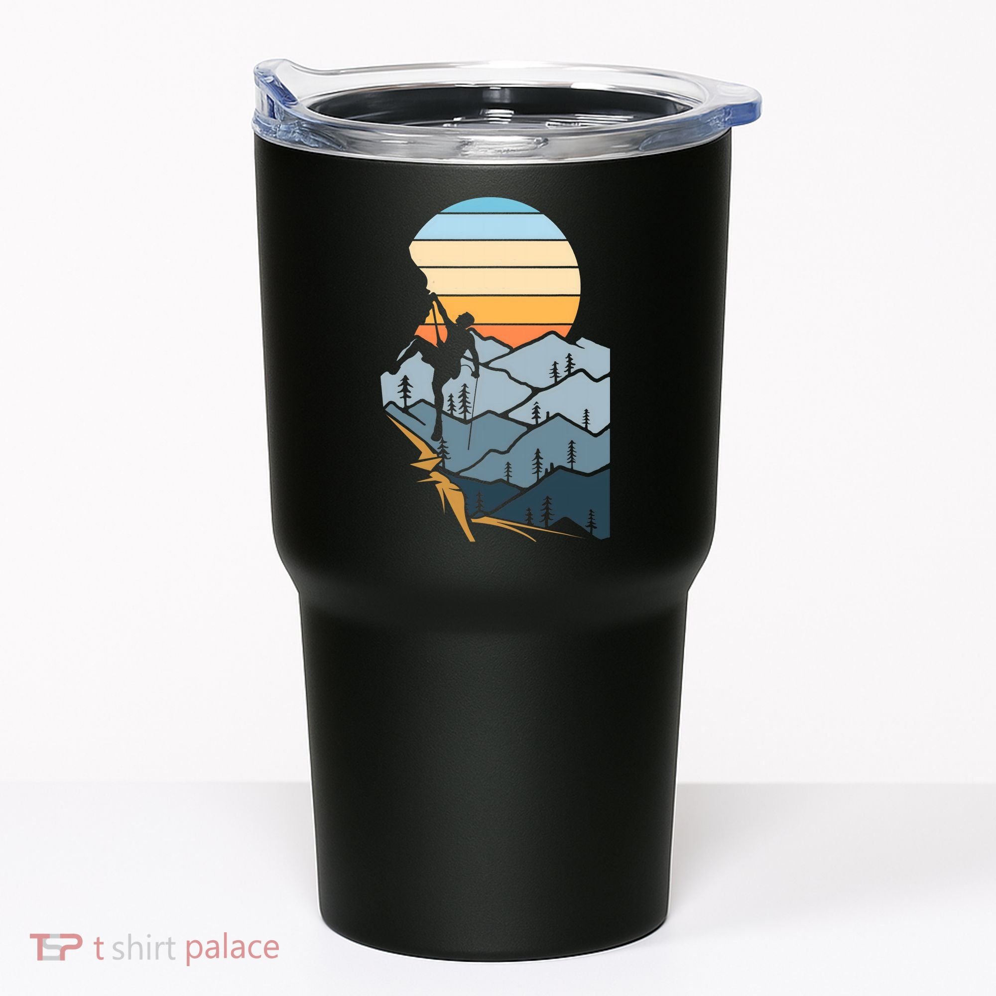 Mountain Climber Boulder Sports Hobby Retro Rock Climbing Tumbler