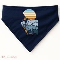 Mountain Climber Boulder Sports Hobby Retro Rock Climbing USA-Made Doggie Bandana thumb 0