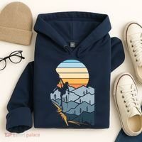 Mountain Climber Boulder Sports Hobby Retro Rock Climbing Hoodie thumb 4