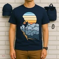 Mountain Climber Boulder Sports Hobby Retro Rock Climbing T-Shirt thumb 6