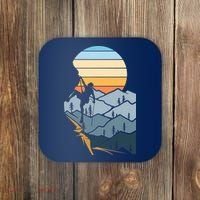Mountain Climber Boulder Sports Hobby Retro Rock Climbing Coaster thumb 0