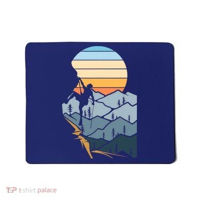 Mountain Climber Boulder Sports Hobby Retro Rock Climbing Mousepad