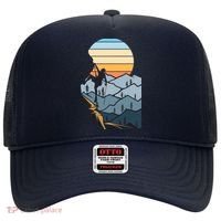 Mountain Climber Boulder Sports Hobby Retro Rock Climbing Hat thumb 0
