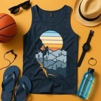 Mountain Climber Boulder Sports Hobby Retro Rock Climbing Tank Top thumb 4