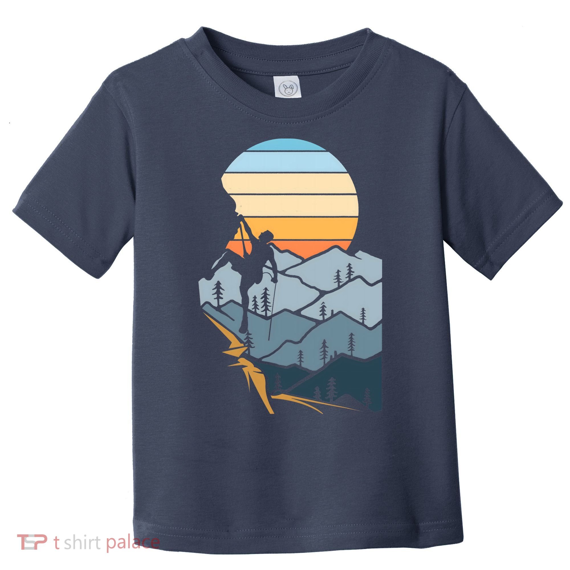 Mountain Climber Boulder Sports Hobby Retro Rock Climbing Toddler T-Shirt