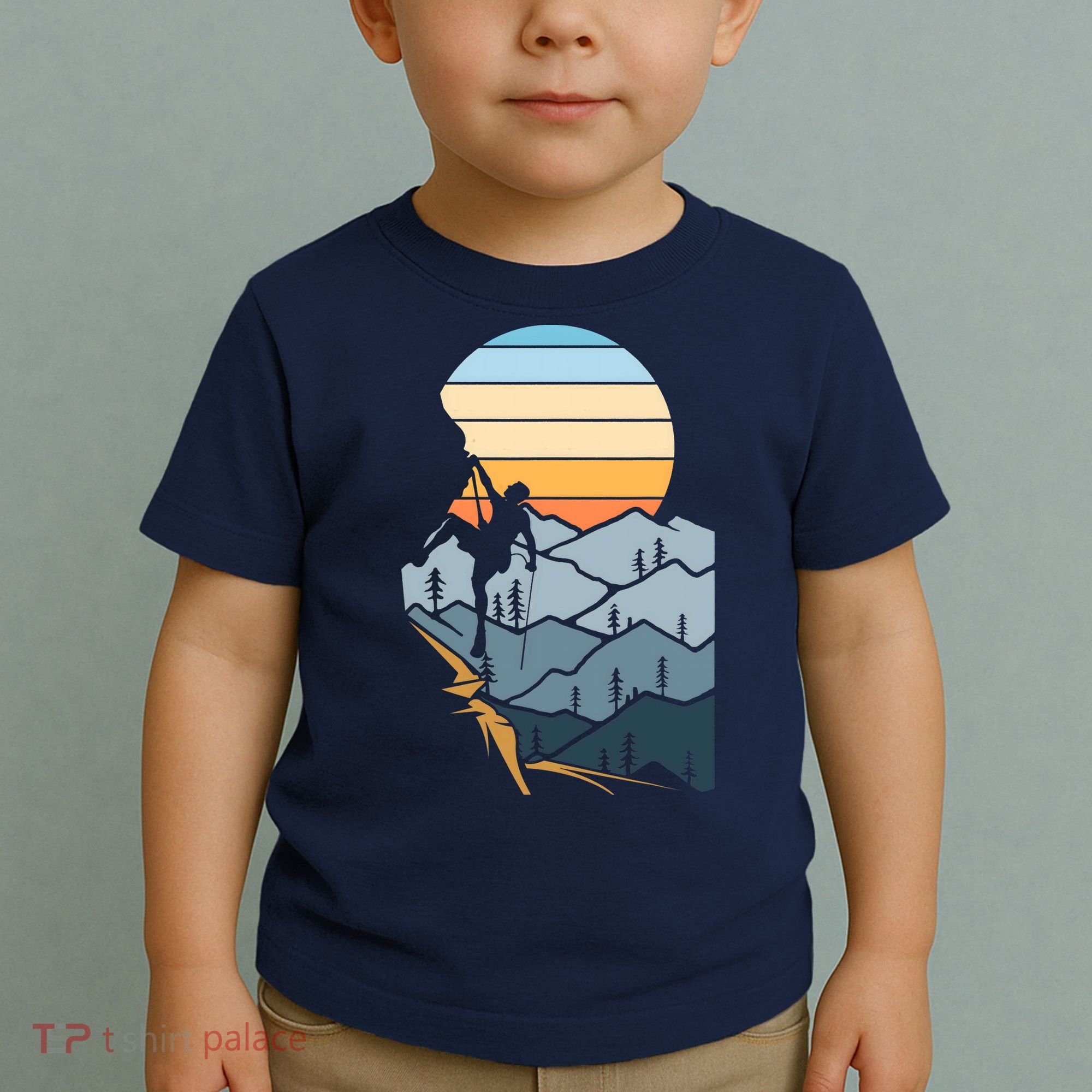 Mountain Climber Boulder Sports Hobby Retro Rock Climbing Toddler T-Shirt