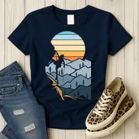 Mountain Climber Boulder Sports Hobby Retro Rock Climbing Women's T-Shirt thumb 3