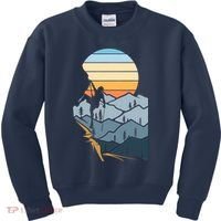 Mountain Climber Boulder Sports Hobby Retro Rock Climbing Kids Sweatshirt thumb 0