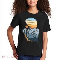 Mountain Climber Boulder Sports Hobby Retro Rock Climbing Kids T-Shirt thumb 2
