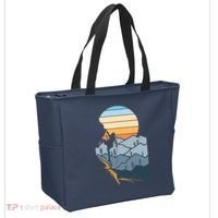 Mountain Climber Boulder Sports Hobby Retro Rock Climbing Tote Bag thumb 2