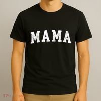 Mama Classic Bold Font Mama Birthday Gift T-Shirt thumb 3