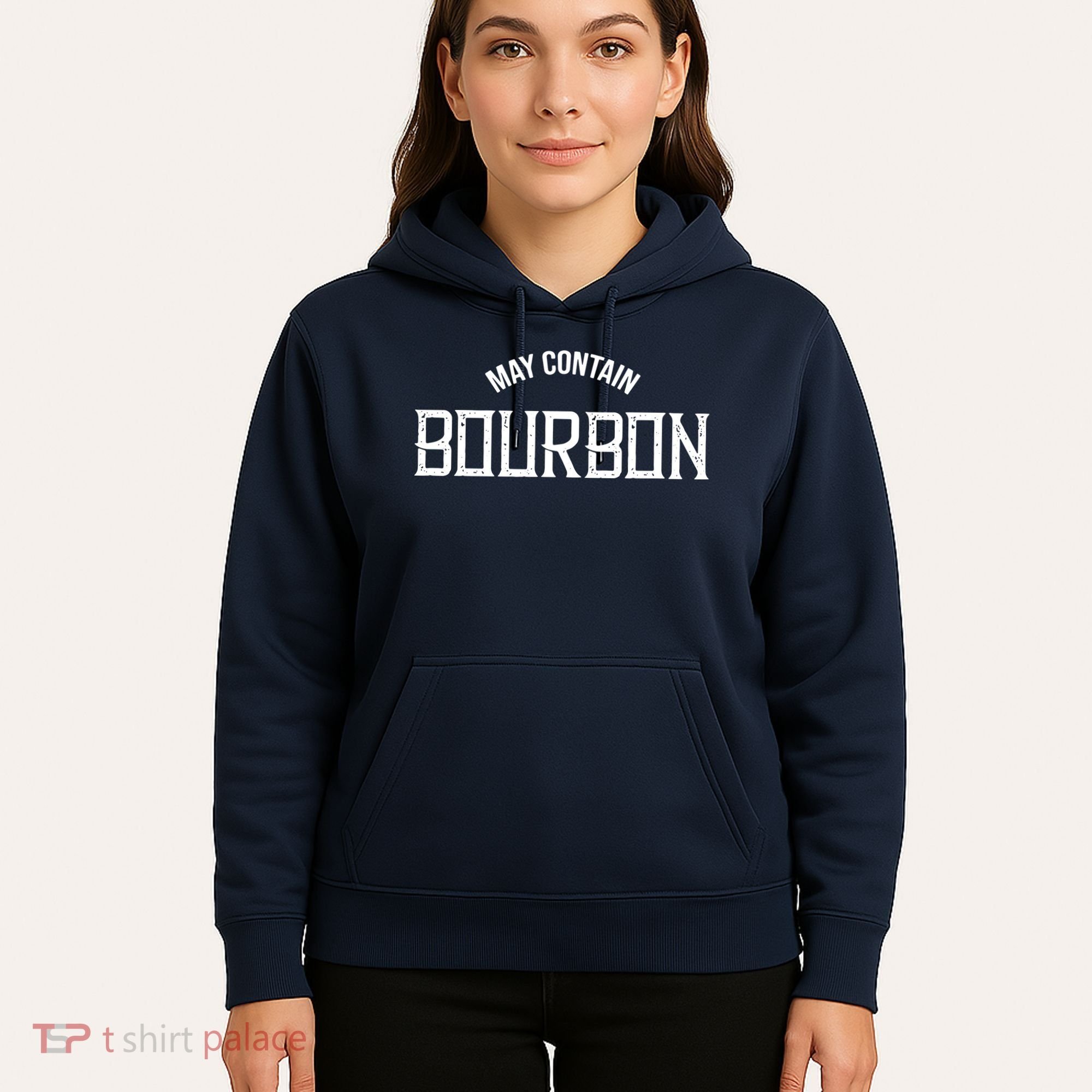May Contain Bourbon Funny Whiskey Lover Party Hoodie