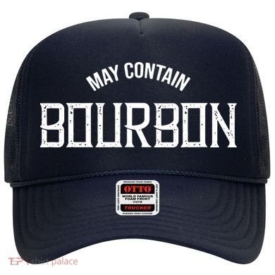 May Contain Bourbon Funny Whiskey Lover Party Hat