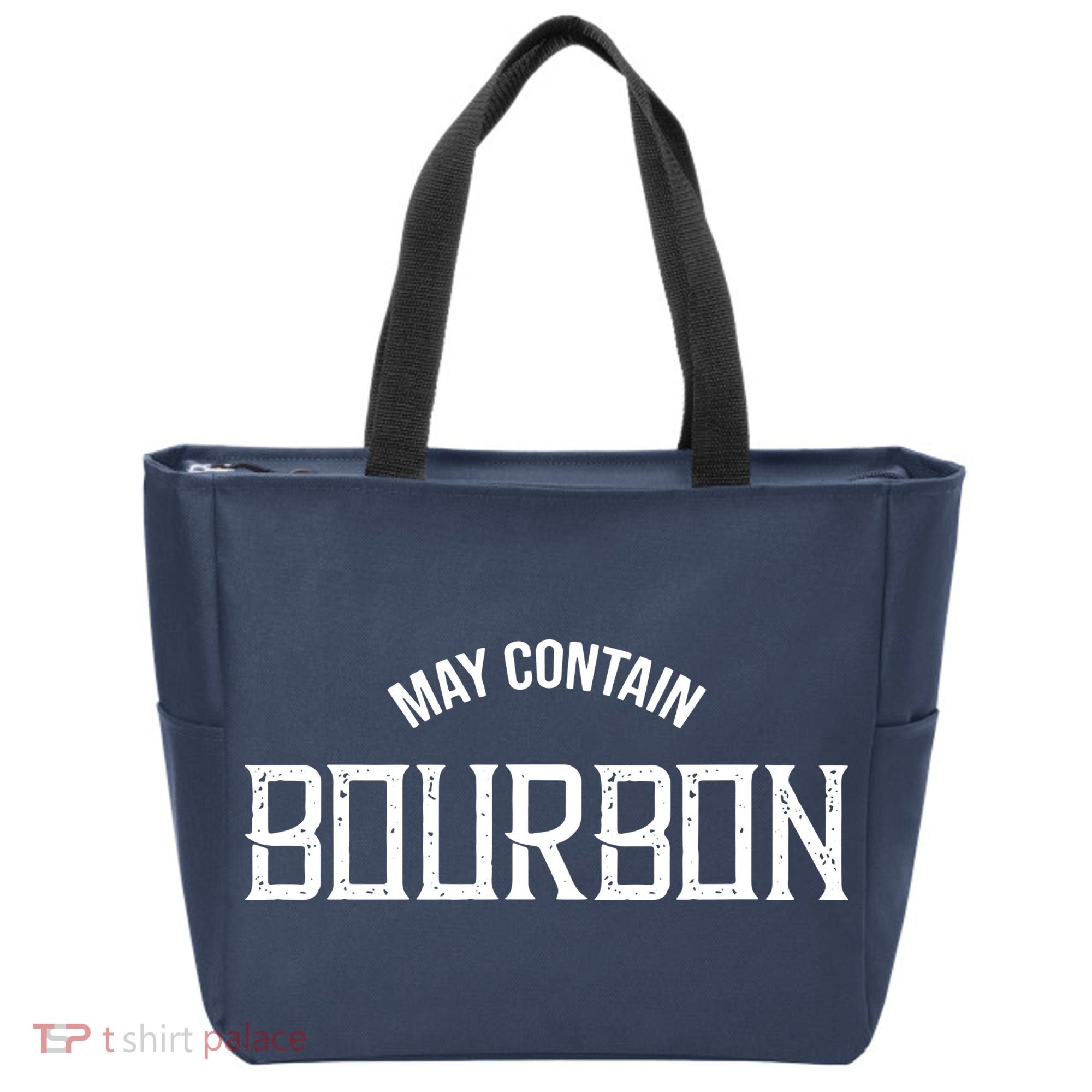 May Contain Bourbon Funny Whiskey Lover Party Tote Bag
