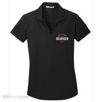 May Contain Bourbon Whiskey Women's Dry Zone Grid Polo thumb 0