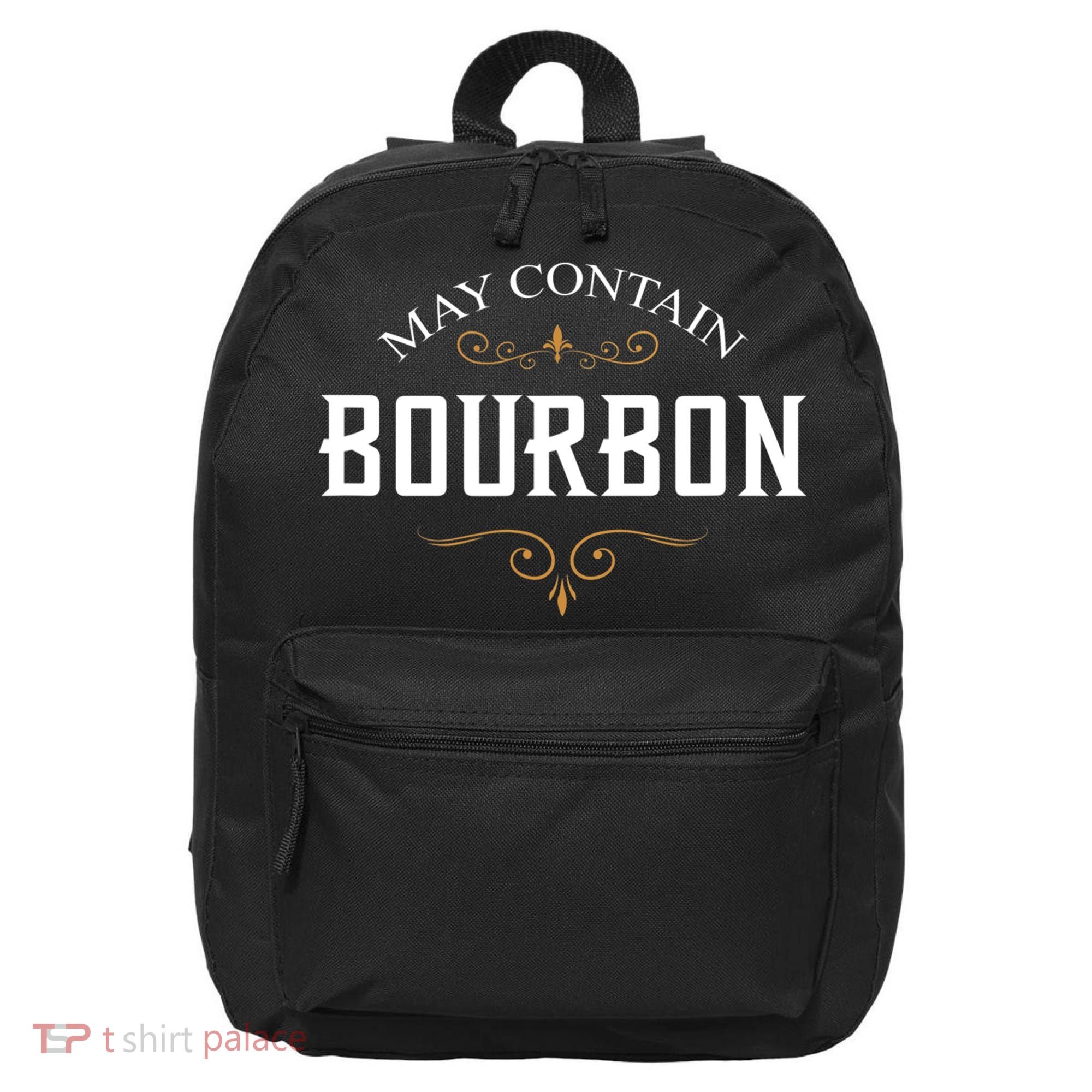 May Contain Bourbon Whiskey 16 in Basic Backpack