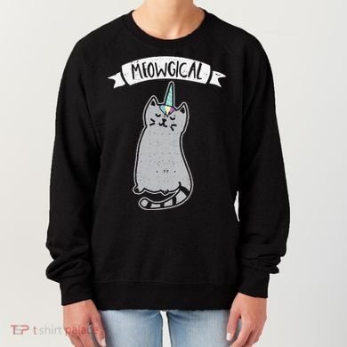 Meowgical Caticorn Cat Unicorn Magical Creature Gift Women's Sweatshirt