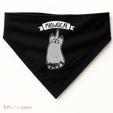 Meowgical Caticorn Cat Unicorn Magical Creature Gift USA-Made Doggie Bandana