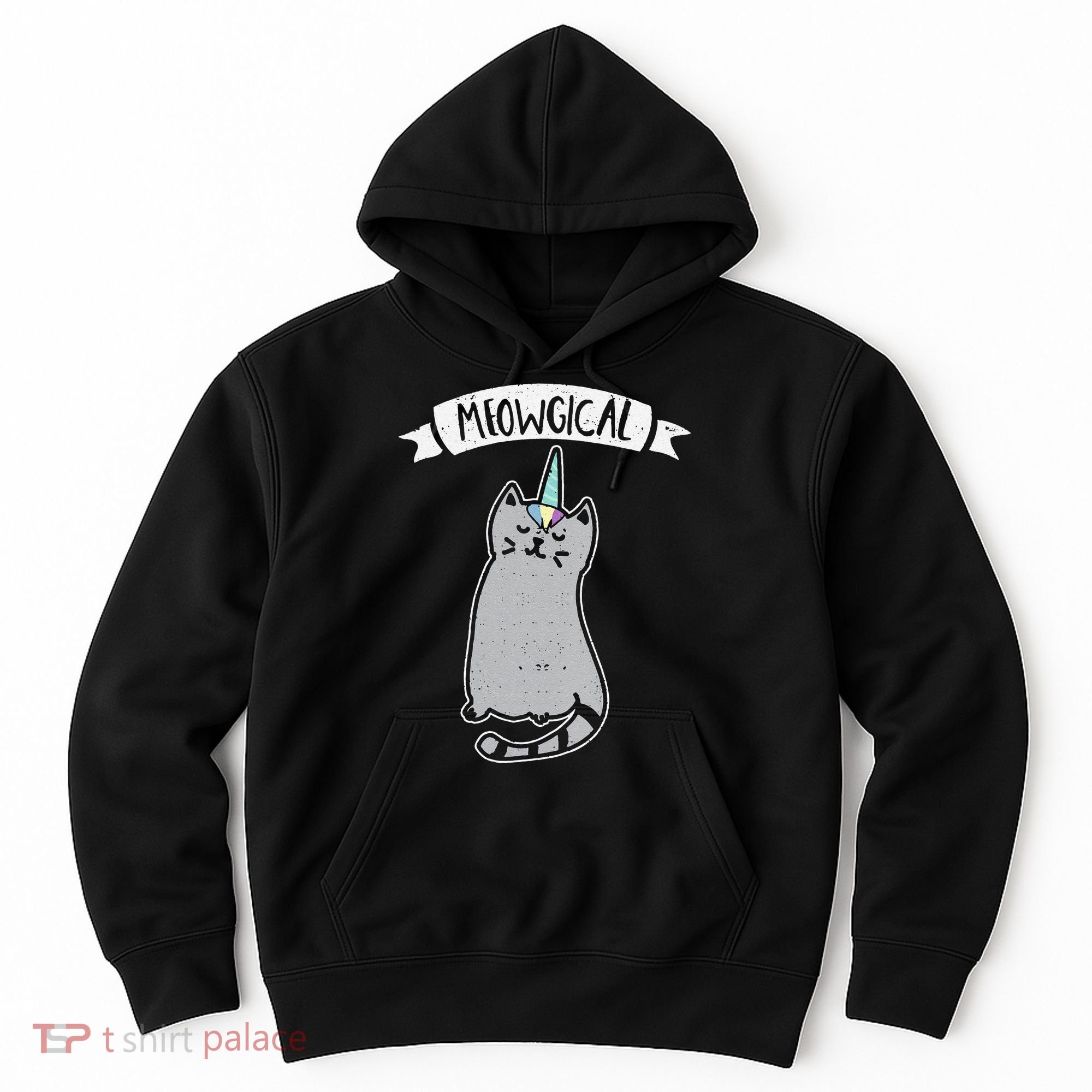 Meowgical Caticorn Cat Unicorn Magical Creature Gift Hoodie