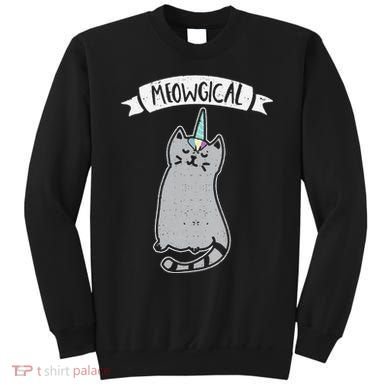 Meowgical Caticorn Cat Unicorn Magical Creature Gift Sweatshirt