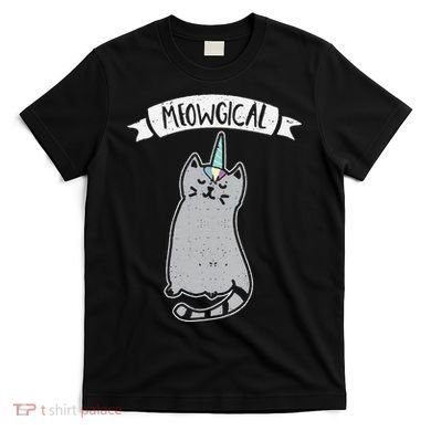 Meowgical Caticorn Cat Unicorn Magical Creature Gift T-Shirt