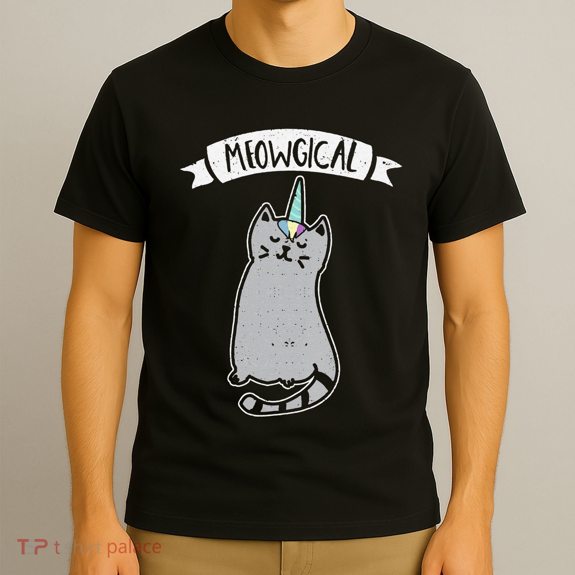 Meowgical Caticorn Cat Unicorn Magical Creature Gift T-Shirt
