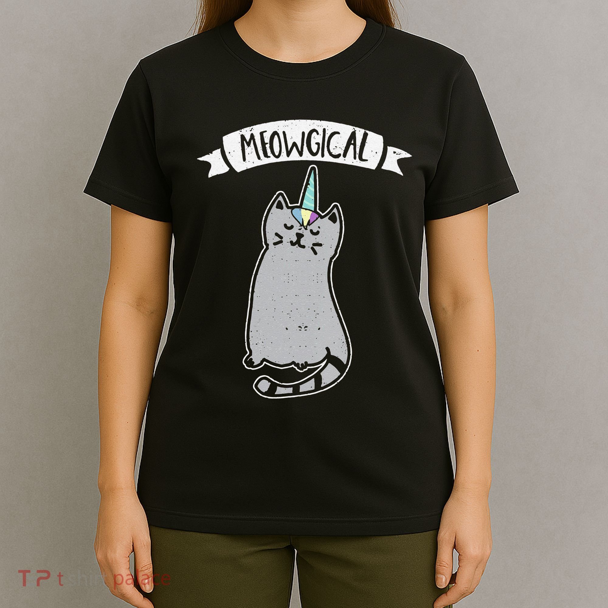 Meowgical Caticorn Cat Unicorn Magical Creature Gift T-Shirt