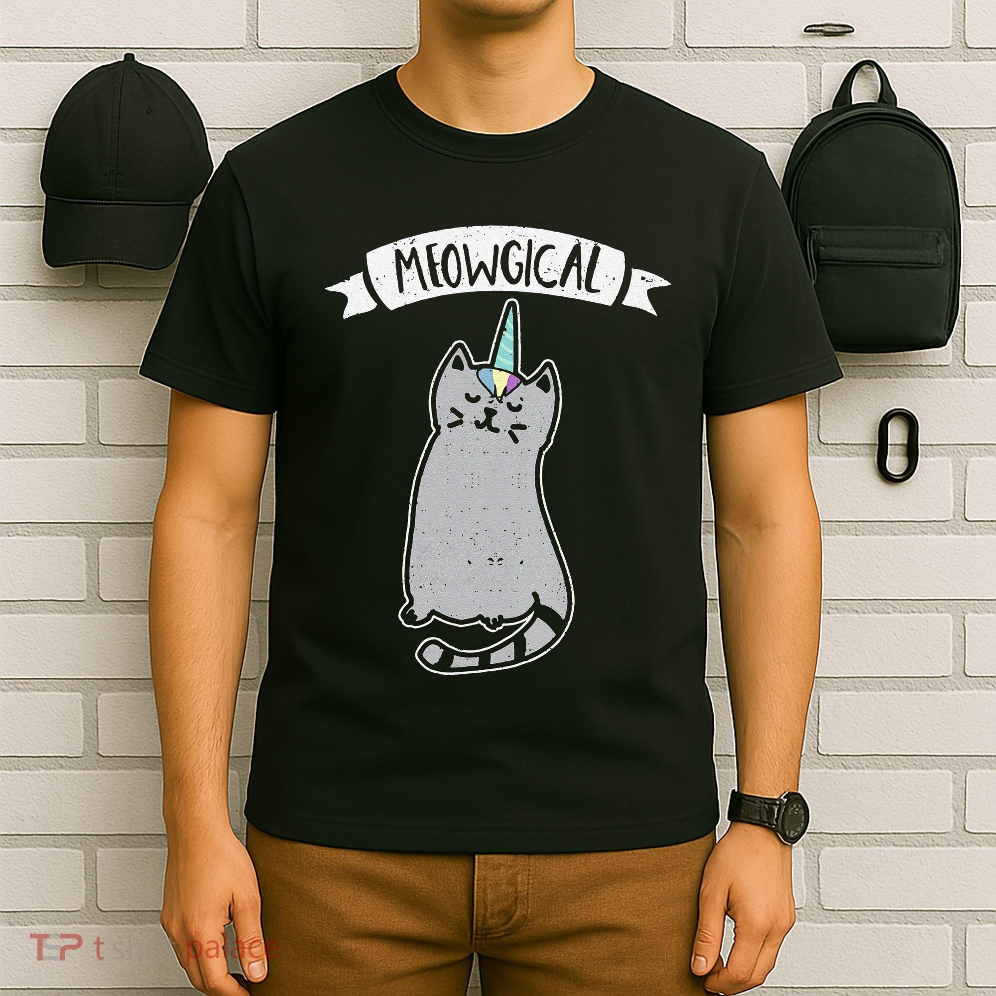 Meowgical Caticorn Cat Unicorn Magical Creature Gift T-Shirt