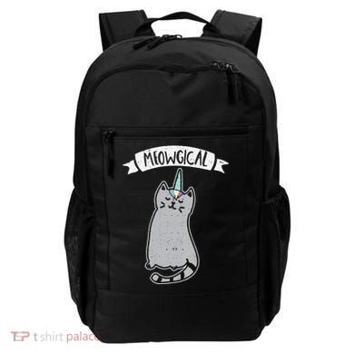 Meowgical Caticorn Cat Unicorn Magical Creature Gift Backpack