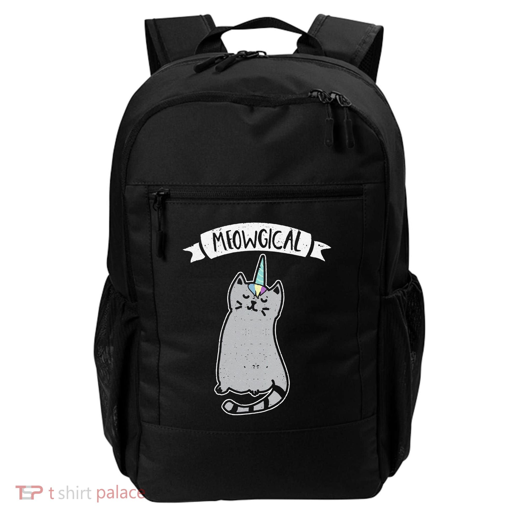 Meowgical Caticorn Cat Unicorn Magical Creature Gift Backpack