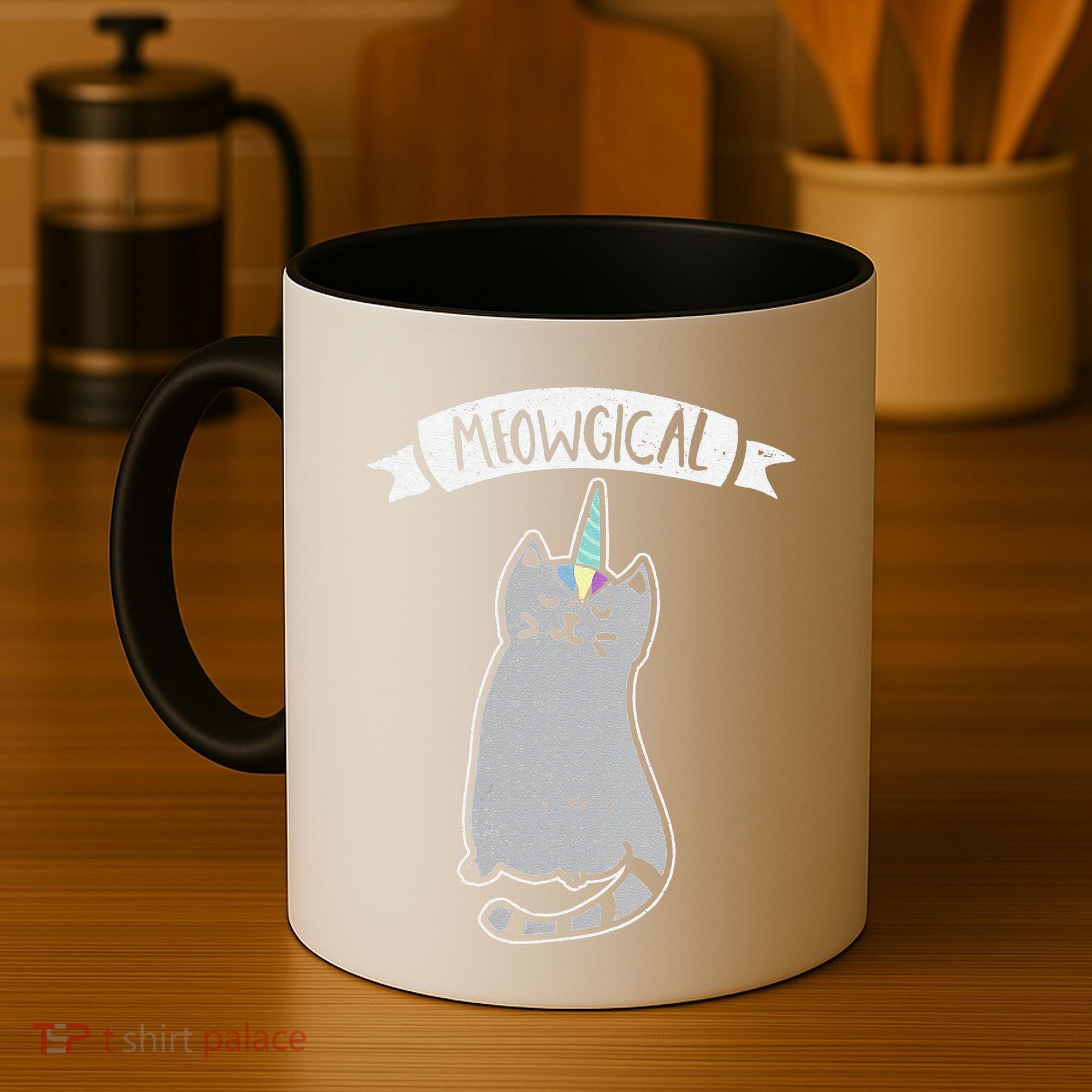 Meowgical Caticorn Cat Unicorn Magical Creature Gift Coffee Mug