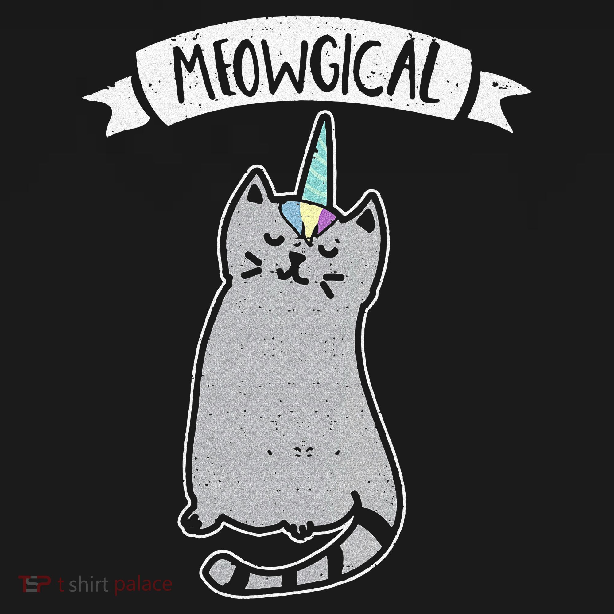 Meowgical Caticorn Cat Unicorn Magical Creature Gift Coaster