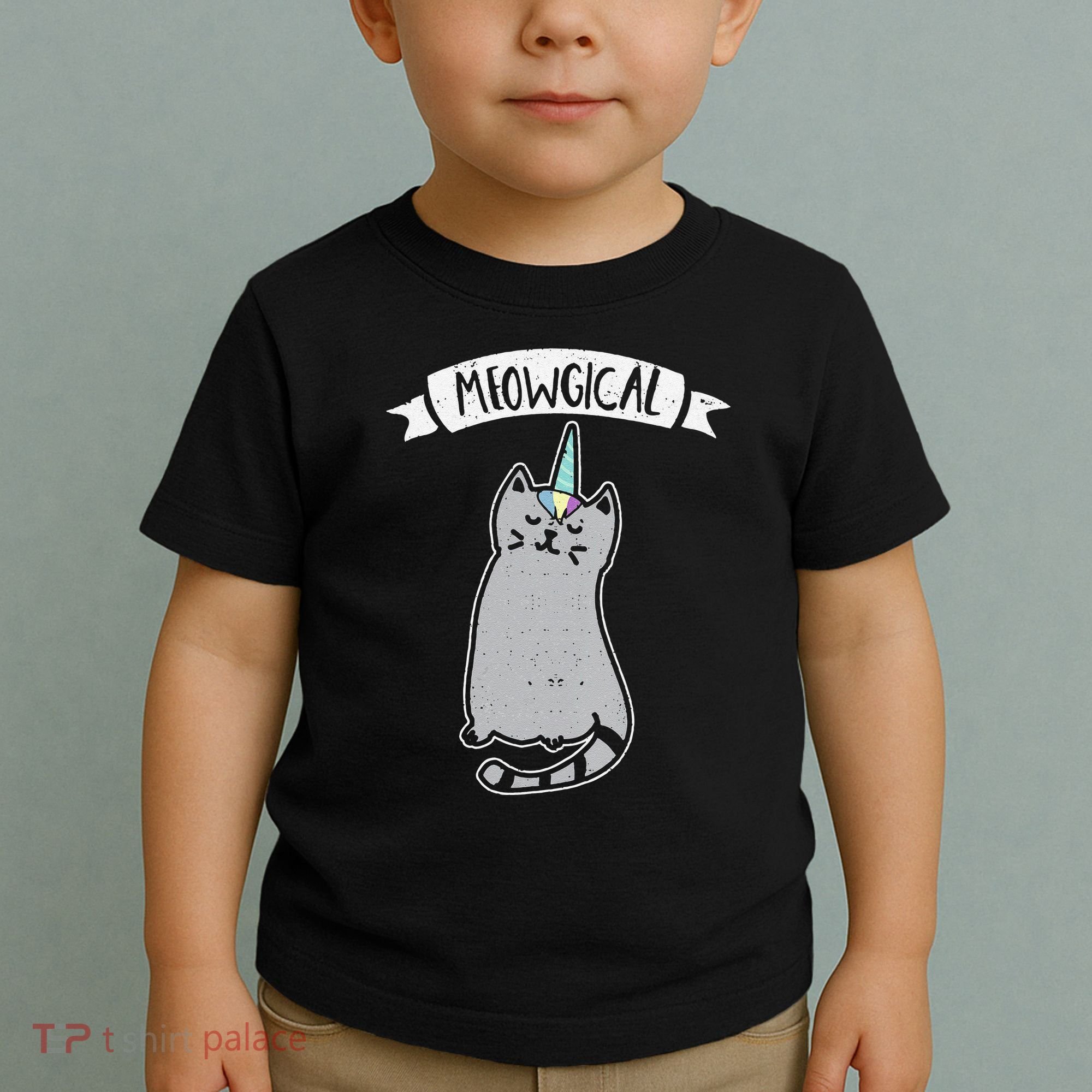 Meowgical Caticorn Cat Unicorn Magical Creature Gift Toddler T-Shirt