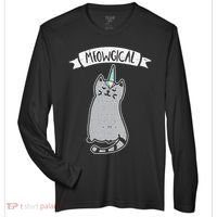 Meowgical Caticorn Cat Unicorn Magical Creature Gift Zone Performance Long-Sleeve T-Shirt thumb 0