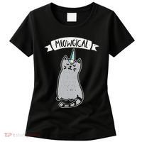 Meowgical Caticorn Cat Unicorn Magical Creature Gift Women's T-Shirt thumb 0