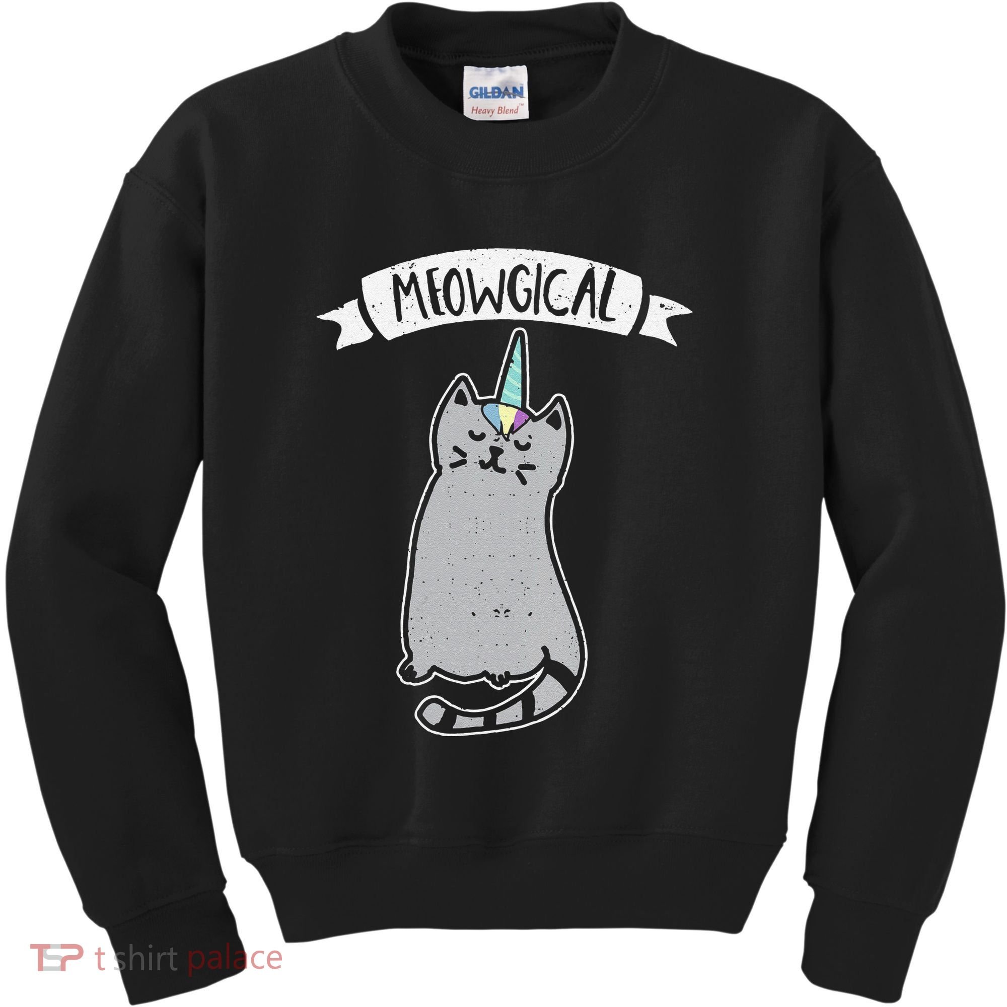 Meowgical Caticorn Cat Unicorn Magical Creature Gift Kids Sweatshirt
