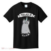 Meowgical Caticorn Cat Unicorn Magical Creature Gift Kids T-Shirt thumb 0