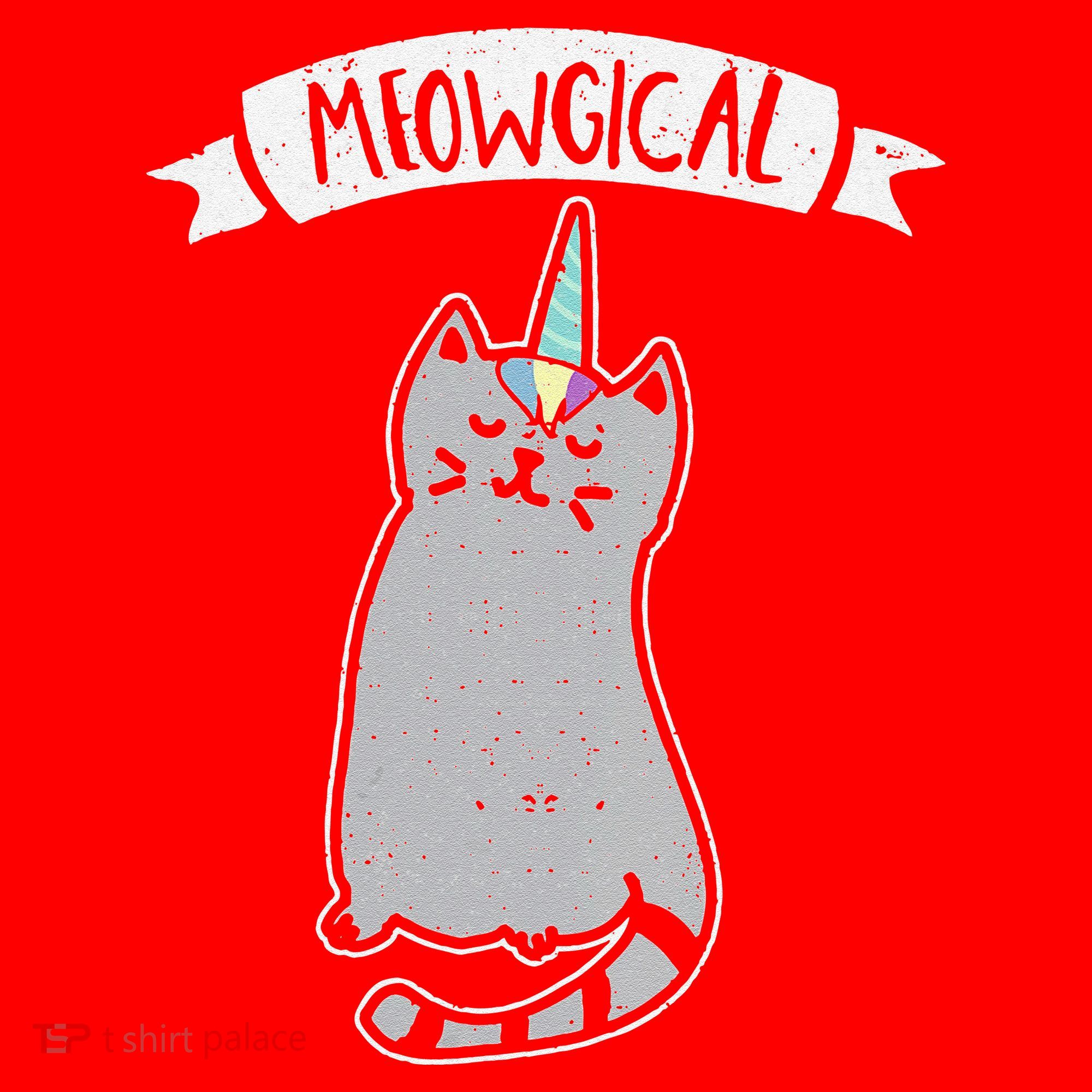 Meowgical Caticorn Cat Unicorn Magical Creature Gift Santa Hat