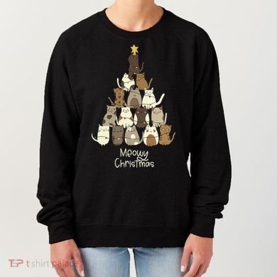 Meowy Christmas Cat Lover   Women's Sweatshirt