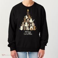 Meowy Christmas Cat Lover   Women's Sweatshirt thumb 0