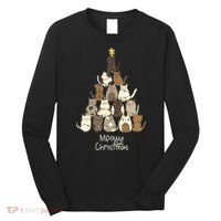 Meowy Christmas Cat Lover   Long Sleeve Shirt thumb 0