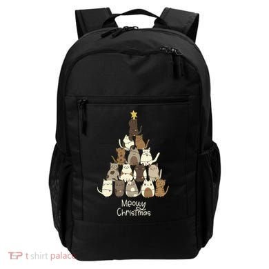 Meowy Christmas Cat Lover   Backpack